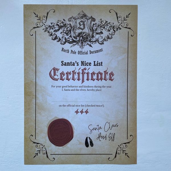 Personalised Santa Letter & Certificate Set 4